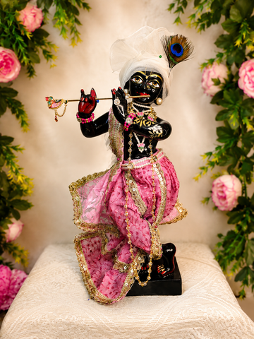 Pink Floral Designer Poshak